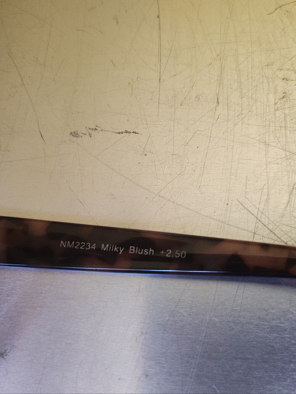 Nicole Miller Eyeglass frames ONLY Milky Blush - Picture 5 of 5